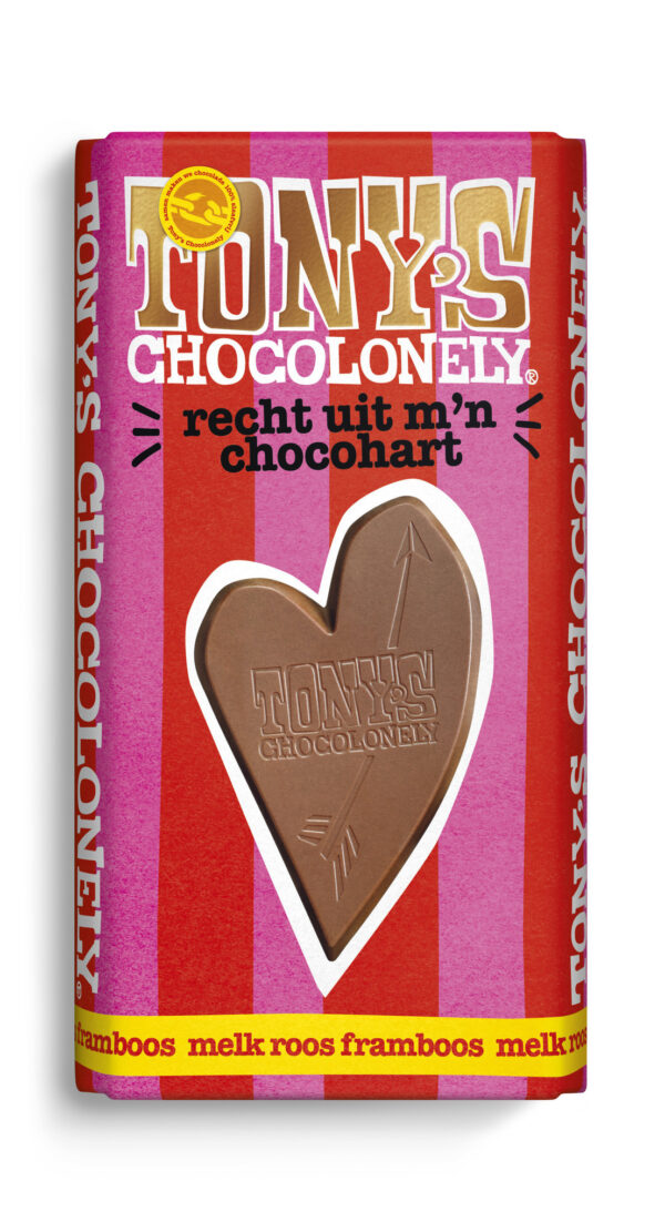 TONY'S Roos-Framboos Recht uit m'n chocohart