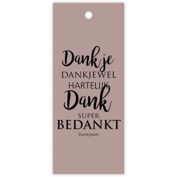 Kaartje "Dank je"