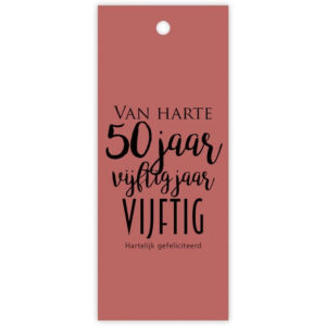 Van harte 50 jaar kaartje