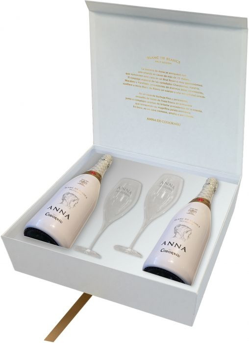 Anna de Codorniu Blanc de Blancs in Giftbox + 2 glazen