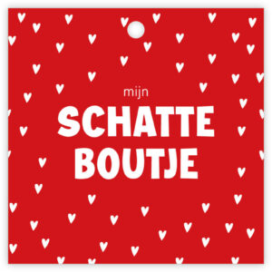 Kaartje "mijn schatteboutje"