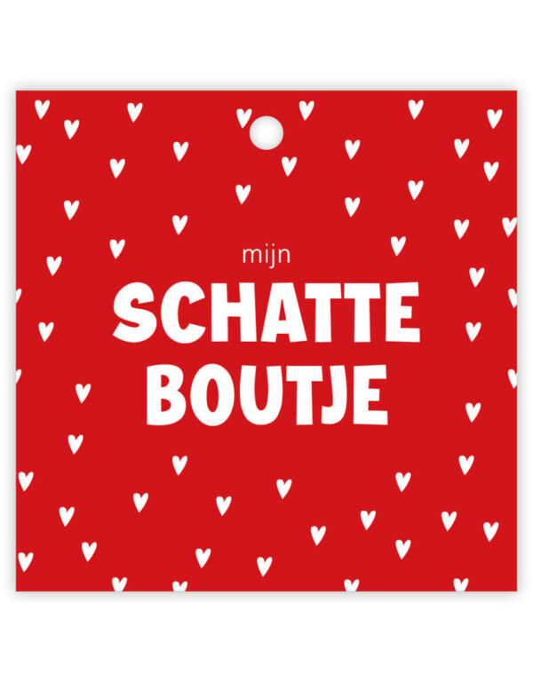 Kaartje "mijn schatteboutje"