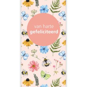 Kaartje "Butterfly" van Harte Gefeliciteerd