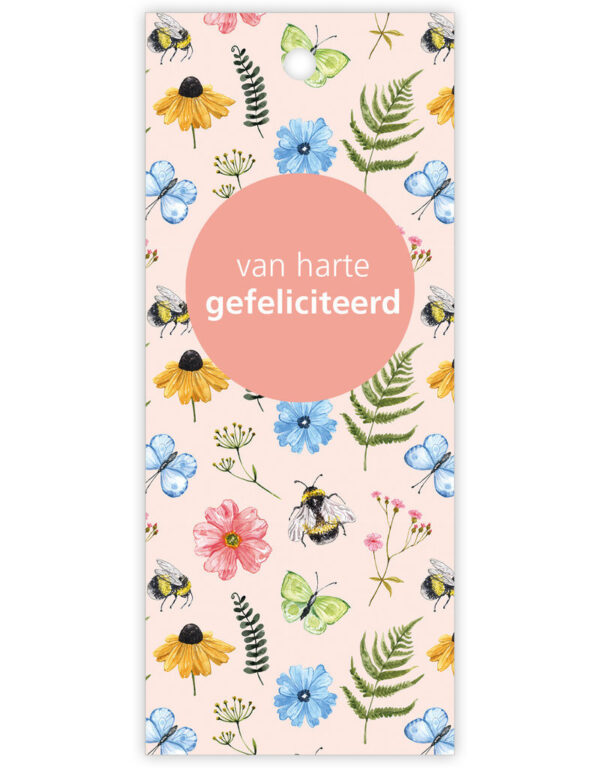 Kaartje "Butterfly" van Harte Gefeliciteerd