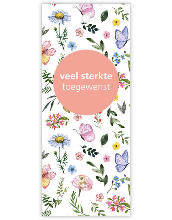 Kaartje "Butterfly" veel sterkte