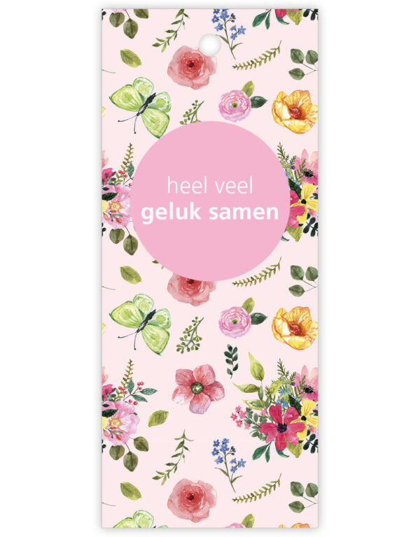 Kaartje "Butterfly" heel veel geluk samen