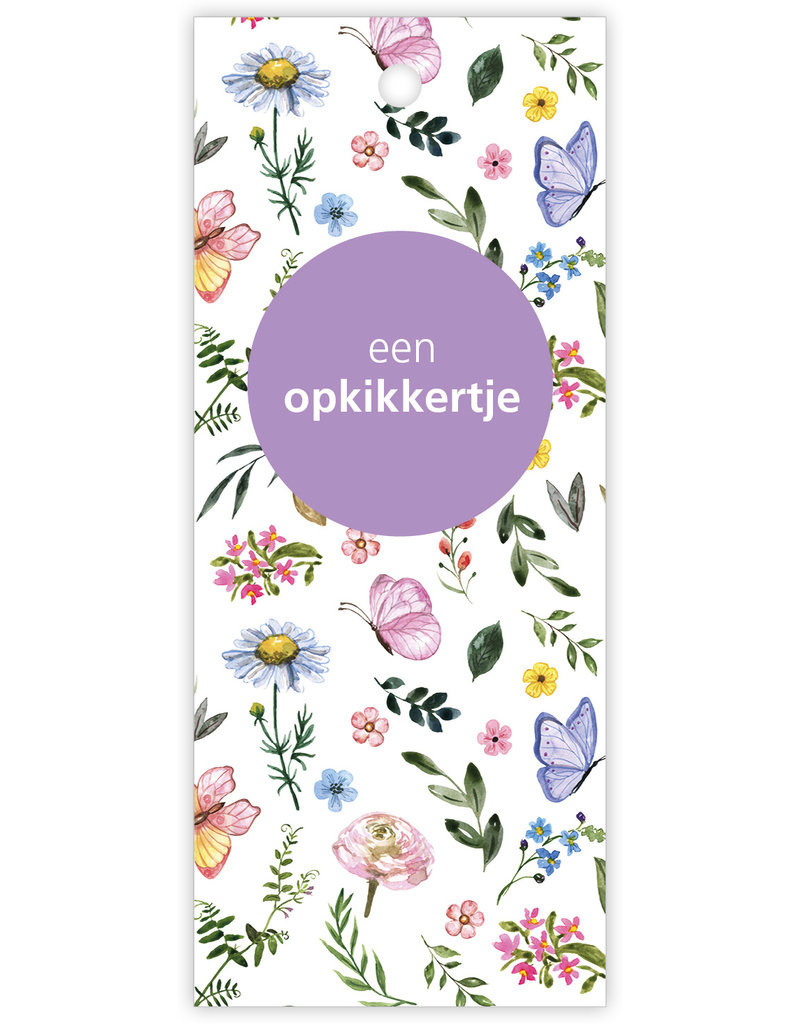 Kaartje "Butterfly" Opkikkertje