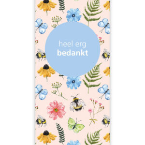 Kaartje "Butterfly" heel erg bedankt