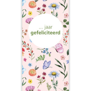 Kaartje "Butterfly" ... jaar gefeliciteerd