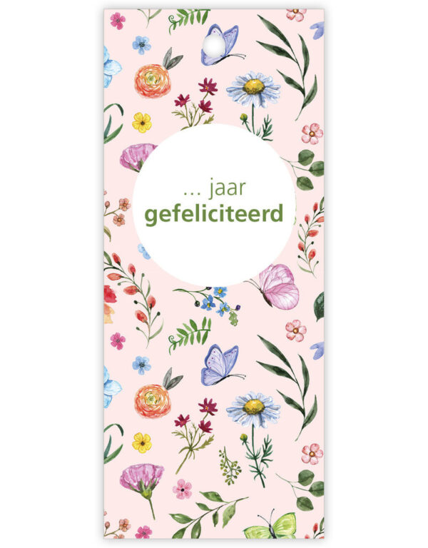 Kaartje "Butterfly" ... jaar gefeliciteerd