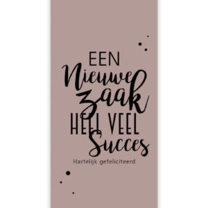 Kaartje - Words - Nieuwe zaak
