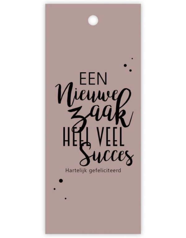 Kaartje - Words - Nieuwe zaak