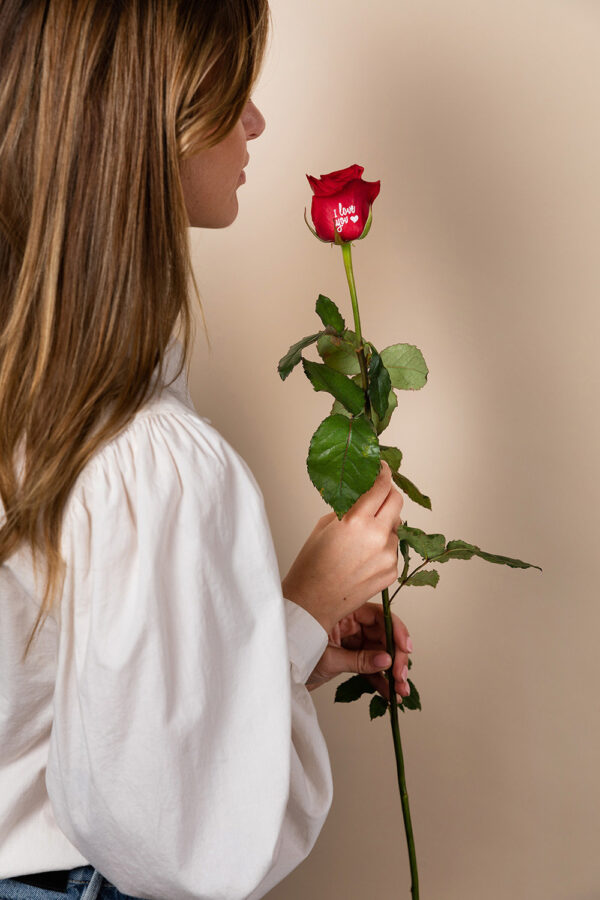Bedrukte rozen "Be My Valentine" (11.02-14.02)