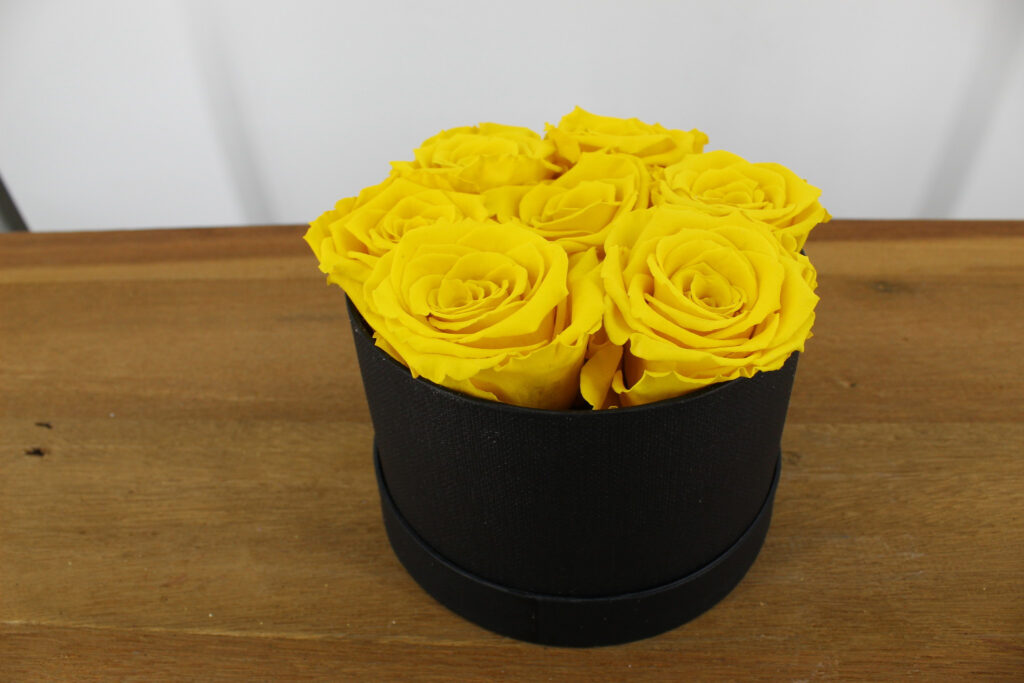 Rozenbox klein - geel