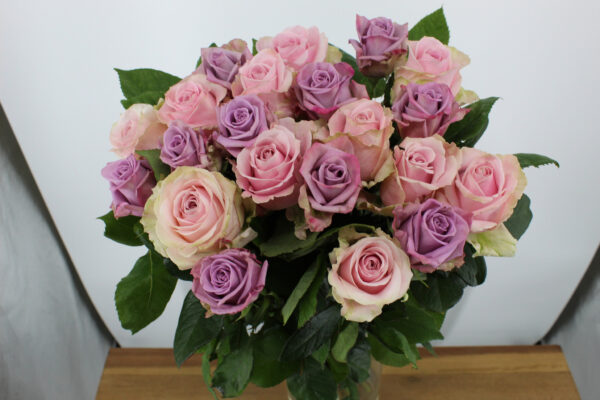 Bos rozen - 20 stuks - Pastel Mix Roze/Lila/Paars
