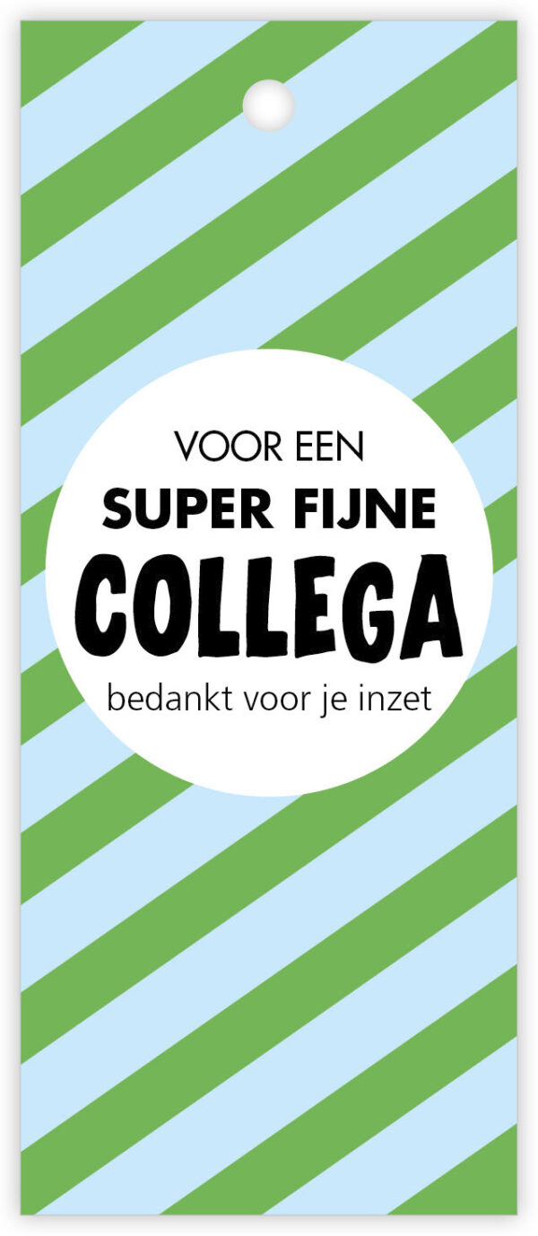 Kaartje "Voor een Super Fijne Collega"