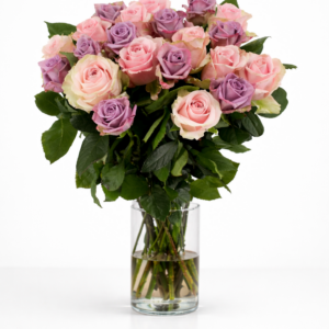Bos rozen - 20 stuks - Pastel Mix Roze/Lila/Paars