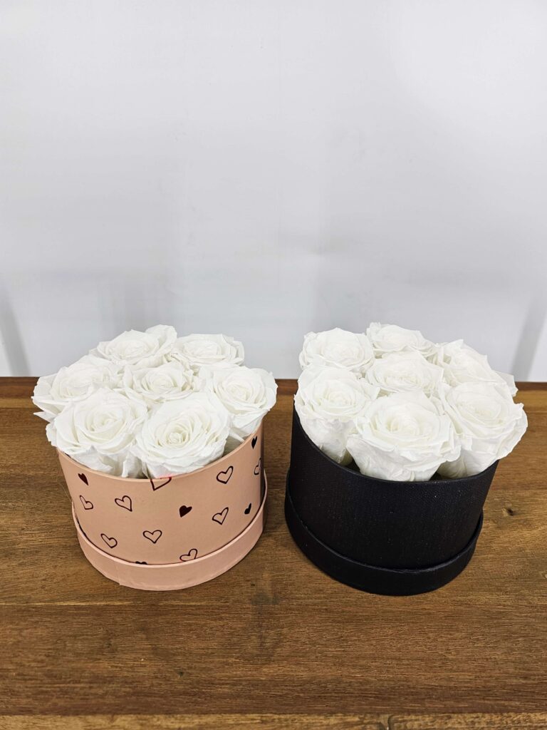 Rozenbox klein - wit