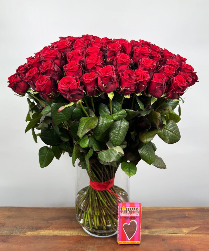 100 Red Naomi - Tony's rose-raspberry