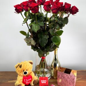 15 Red Naomi - Beertje - Chocolade Love mix - Prosecco gold