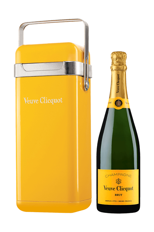 Champagne Veuve Clicquot Brut in cooler