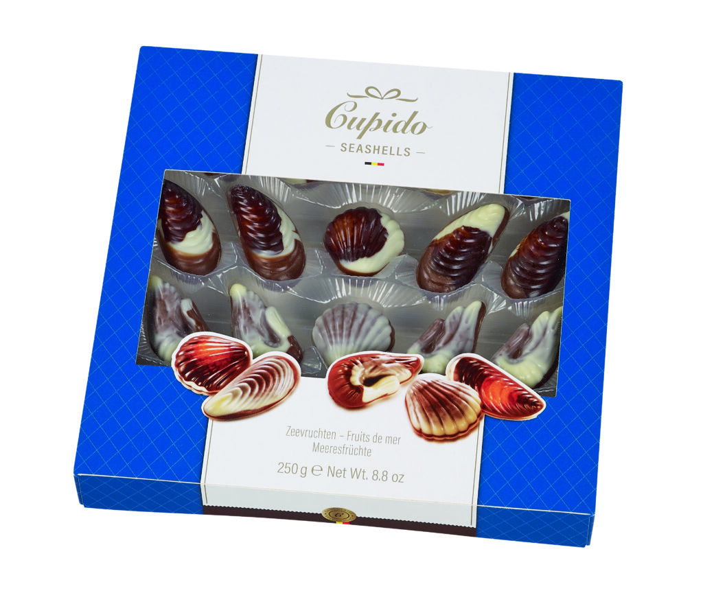 Zeevruchten chocolade Cupido 250gr.