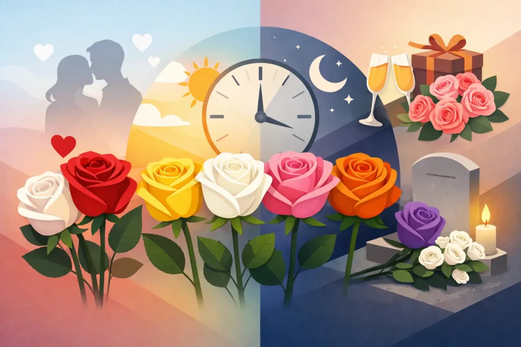 Rozen betekenis per kleur en moment