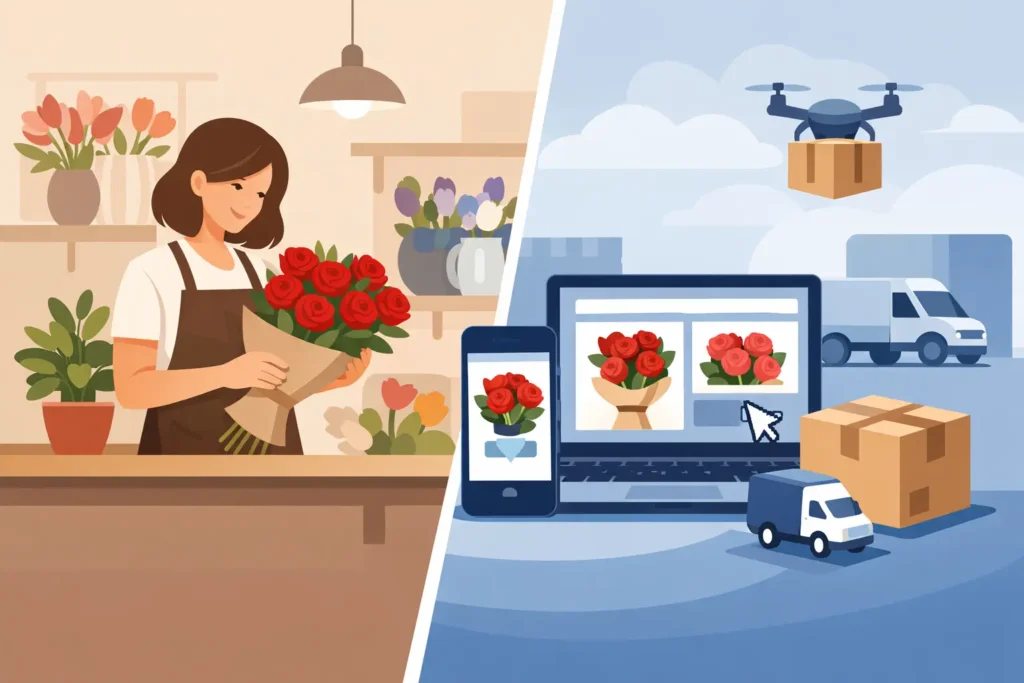 Bloemist versus online rozen: wat past bij jou?