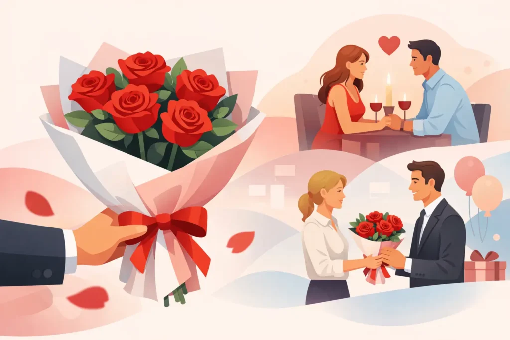 Wanneer rozen als cadeau geven? Dit past