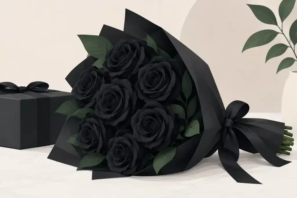Gids voor de betekenis van zwarte rozen als geschenk