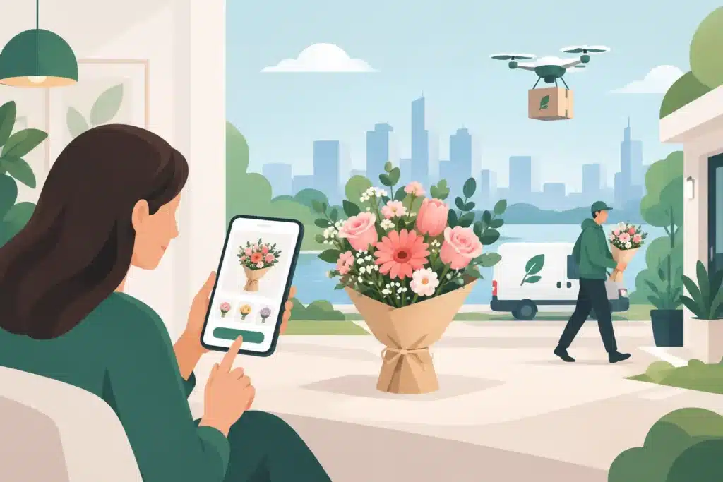 De toekomst van online bloemenbezorging in 2026